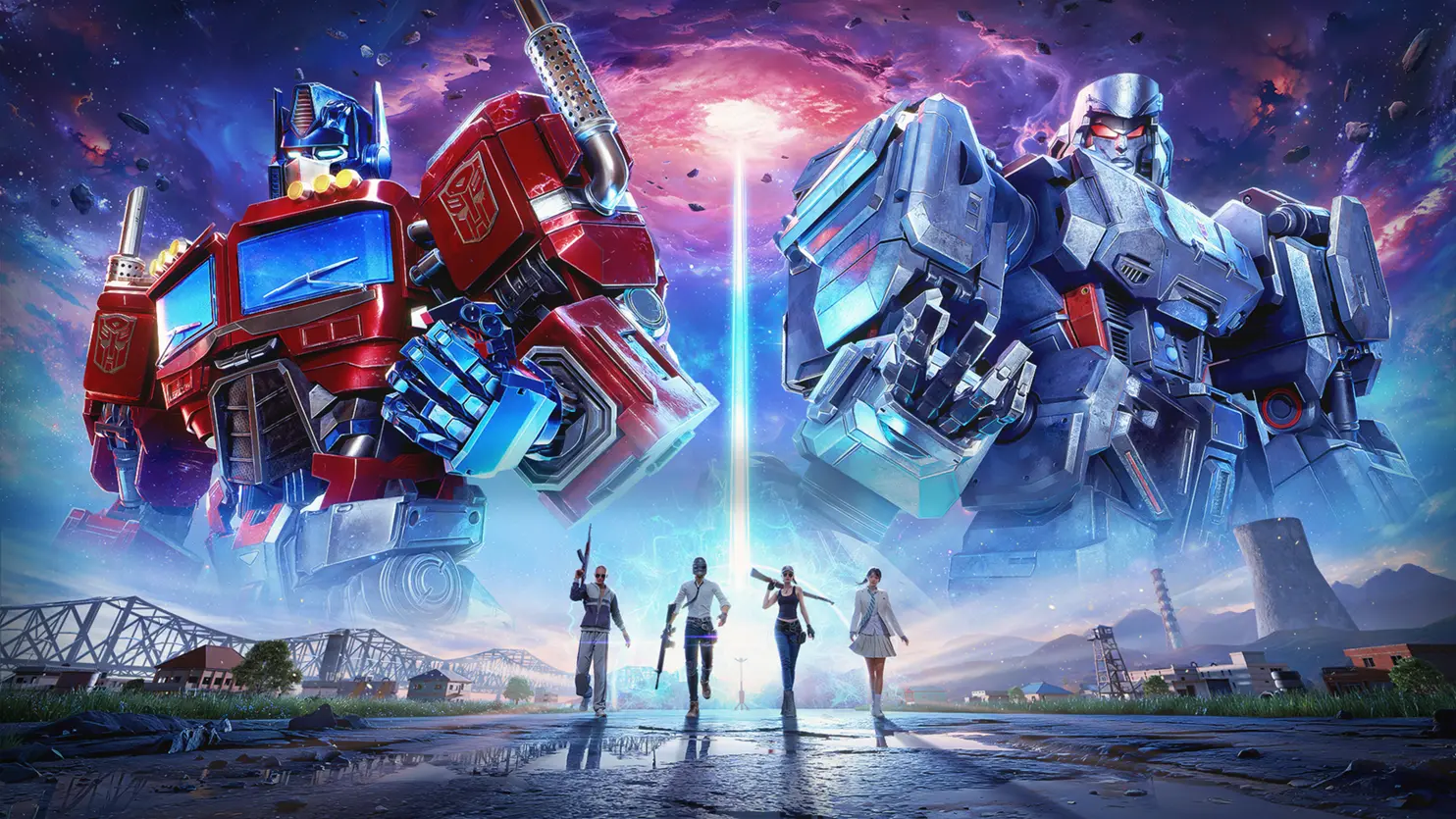 background of PUBG MOBILE × Transformers udah mendarat!